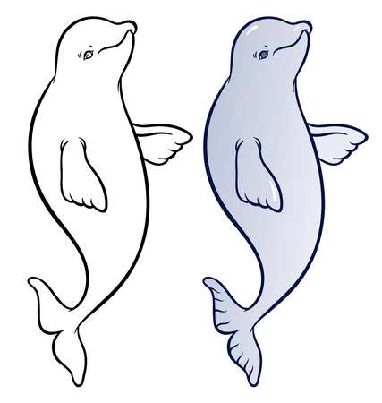 427x450 Cartoon Beluga Whale