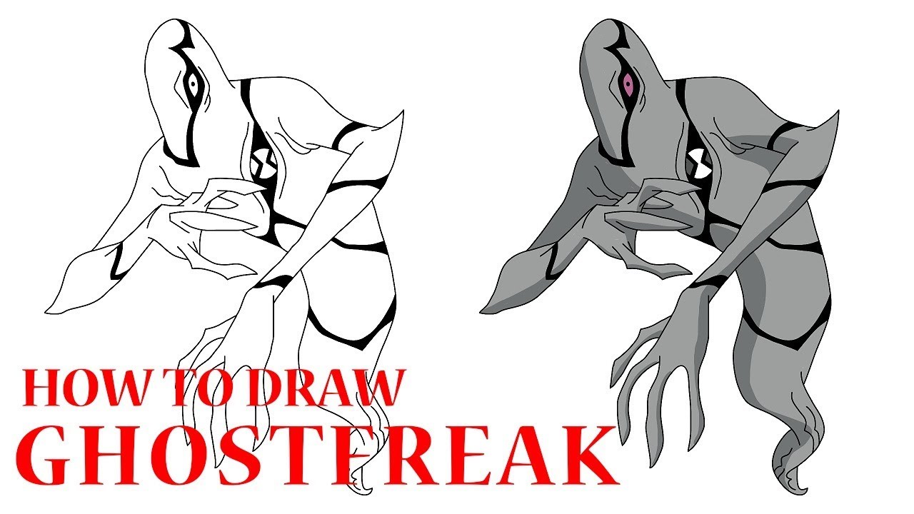 1280x720 ben how to draw ghostfreak draw ben tutorial step