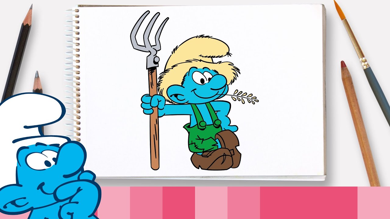1280x720 How To Draw Farmer Smurf The Smurfs