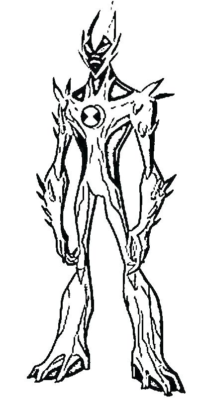 402x806 Ben Ten Coloring Pages Ten Coloring Pages Aliens Coloring Pages