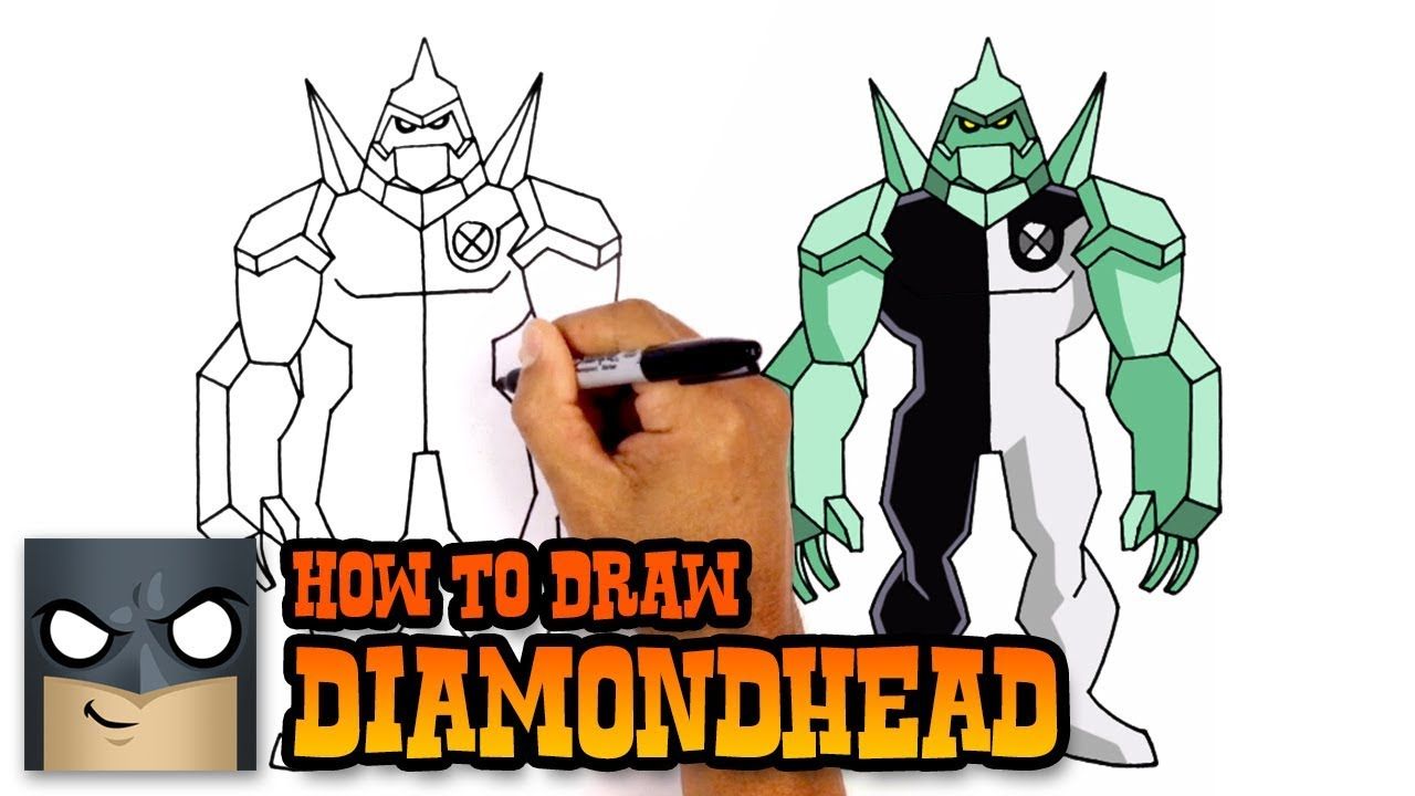 1280x720 how to draw diamondhead ben ben drawings, drawing