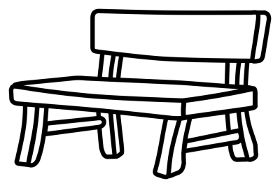 400x269 Download Free Png Bench Drawing White Black Park