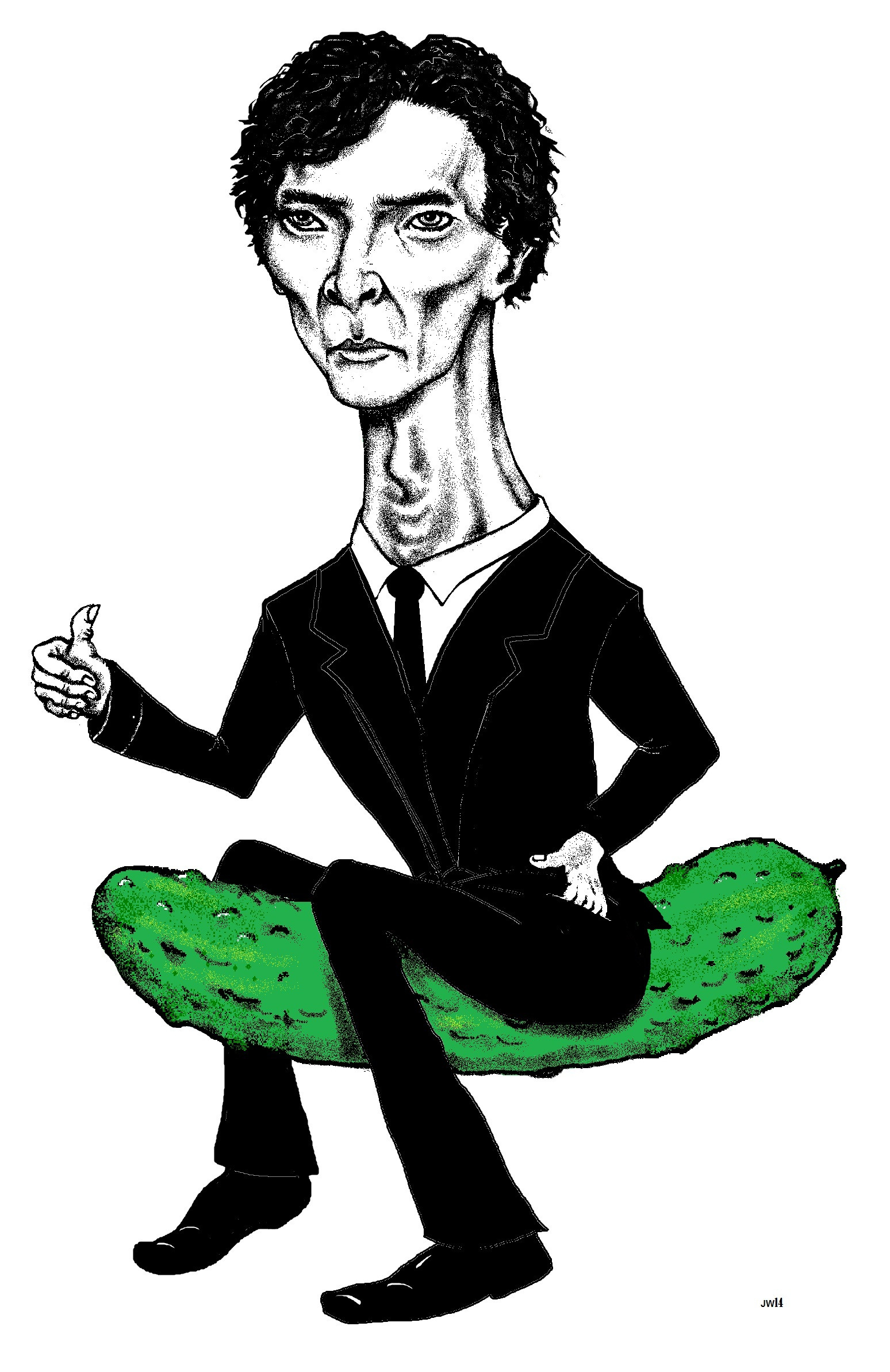 1548x2384 benedict cumberbatch riding a pickle drawn in ms paint funny