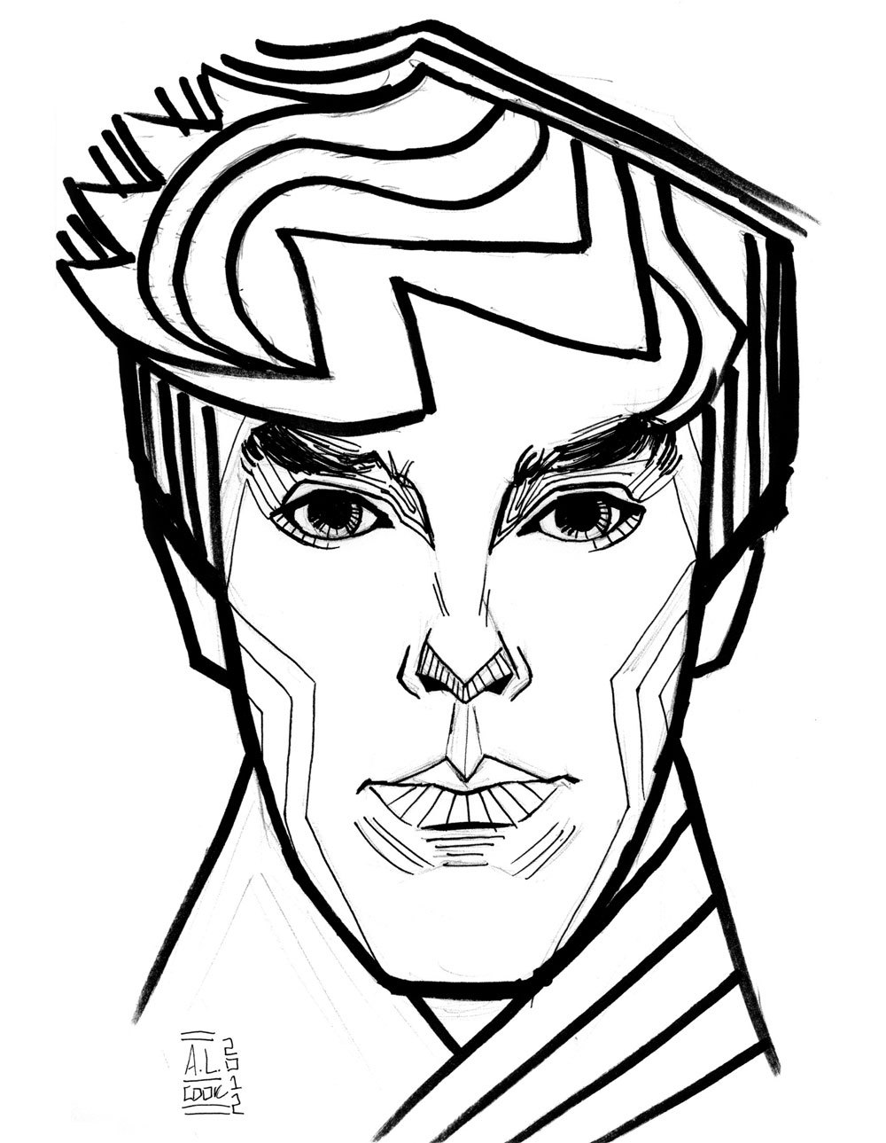 1000x1289 benedict cumberbatch sketches queue continuum al cook