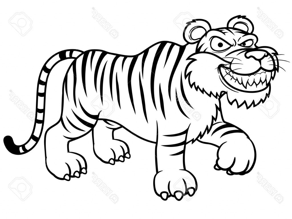 1024x768 How To Draw A Cartoon Tiger How To Draw Cartoon Tiger Cub Color