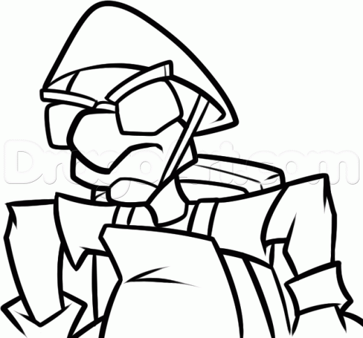 520x485 Step How To Draw Bentley From Sly Cooper