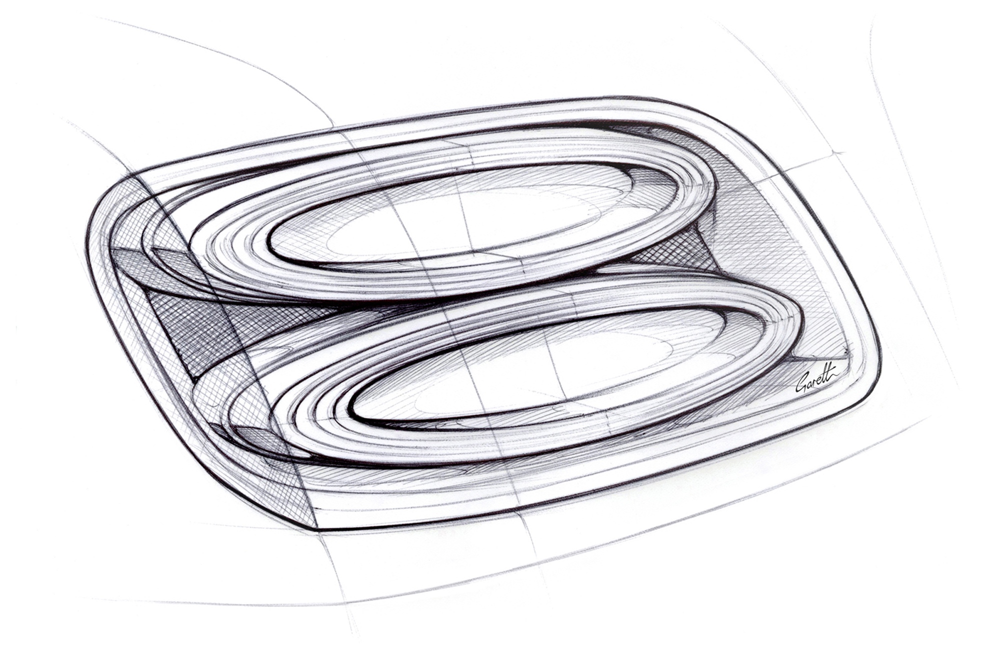 2000x1301 Wallpaper Drawing, Illustration, Spiral, Circle, Bentley