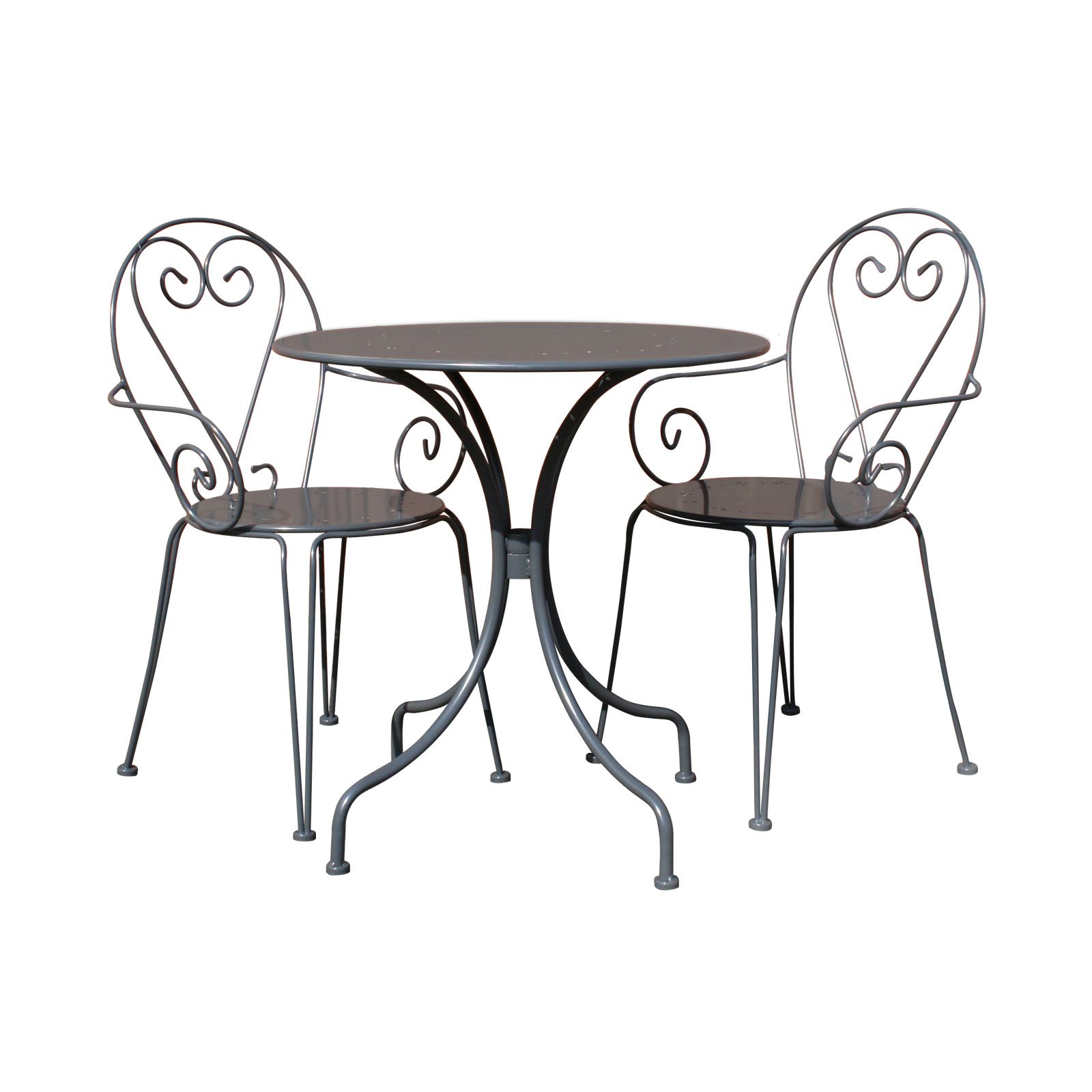 1600x1600 Bentley Garden Outdoor Steel Heart Piece Shabby Chic Bistro Set