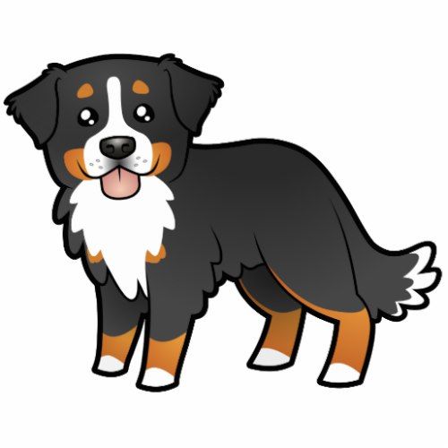 500x500 Cartoon Bernese Mountain Dog Cutout Photo Cutouts