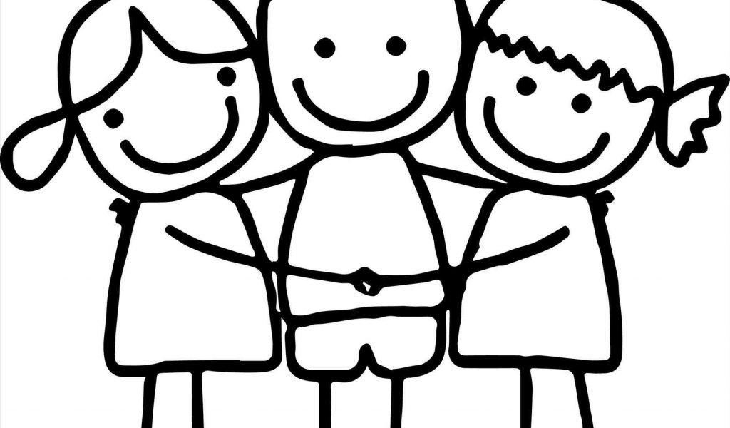 1024x600 The Images Collection Of Best Friend Drawings Hugging How To Draw