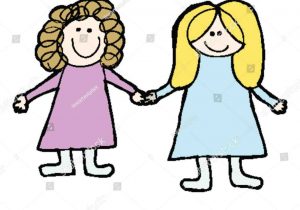 300x210 Best Friend Drawings Hugging