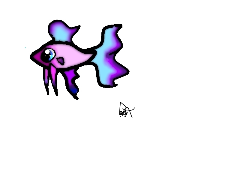 800x600 Cartoon Betta Drawing My Aquarium Club