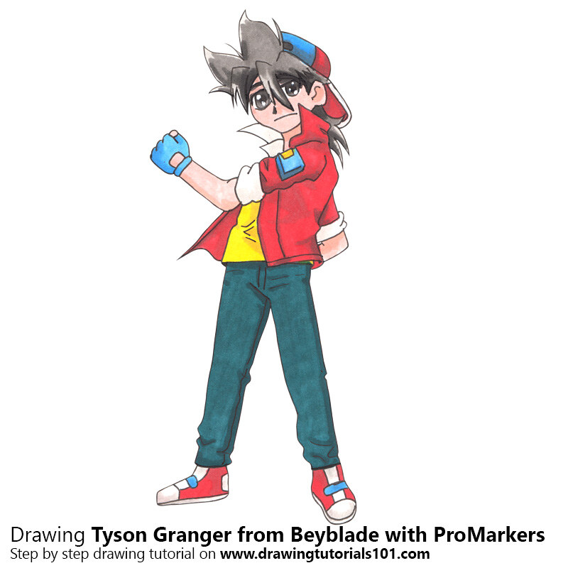 800x800 tyson granger from beyblade with promarkers