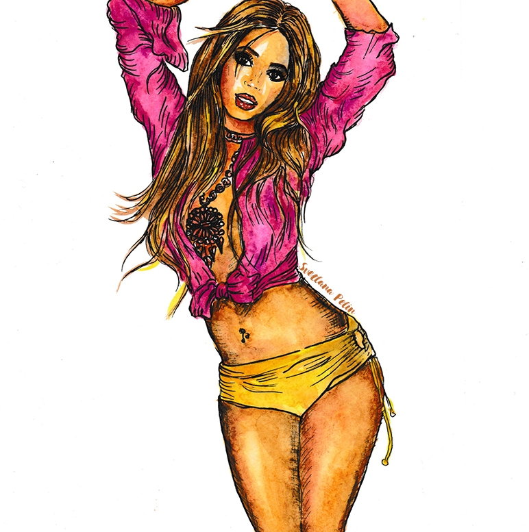 772x777 Portrait Of Beyonce