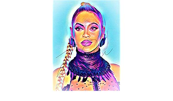600x350 beyonce abstract drawing print poster hand drawn pop