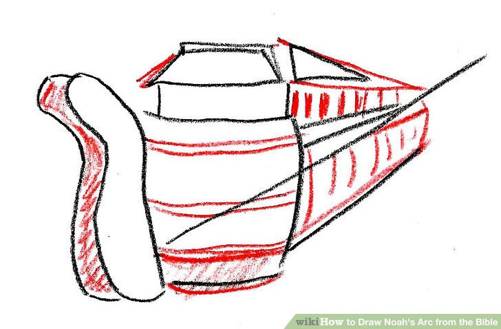 728x478 How To Draw Noah's Arc From The Bible Steps