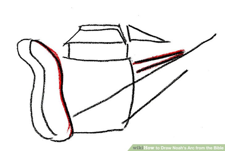 728x489 How To Draw Noah's Arc From The Bible Steps