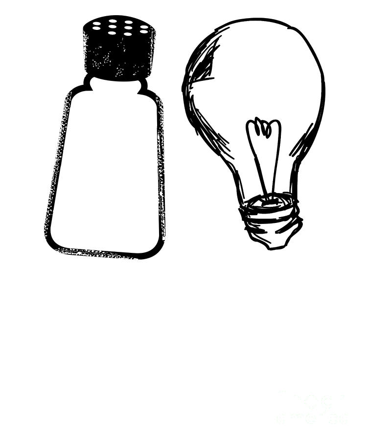 750x900 Salt Light Biblical Verses Christian Bible Matthew Black