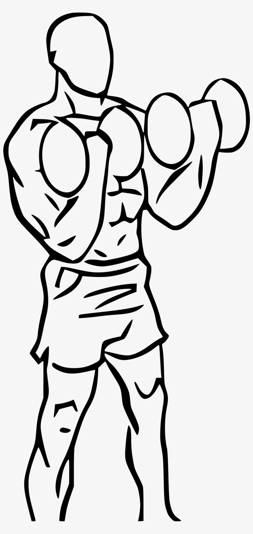 820x1728 Dumbbell Drawing Curls
