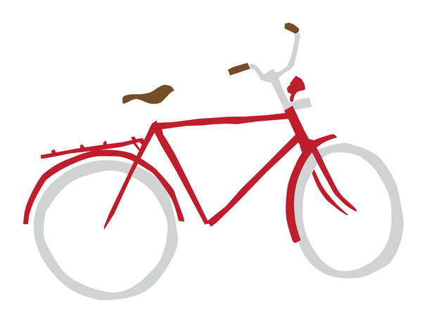 600x463 Retro Bicycle Drawing Jonas Claesson