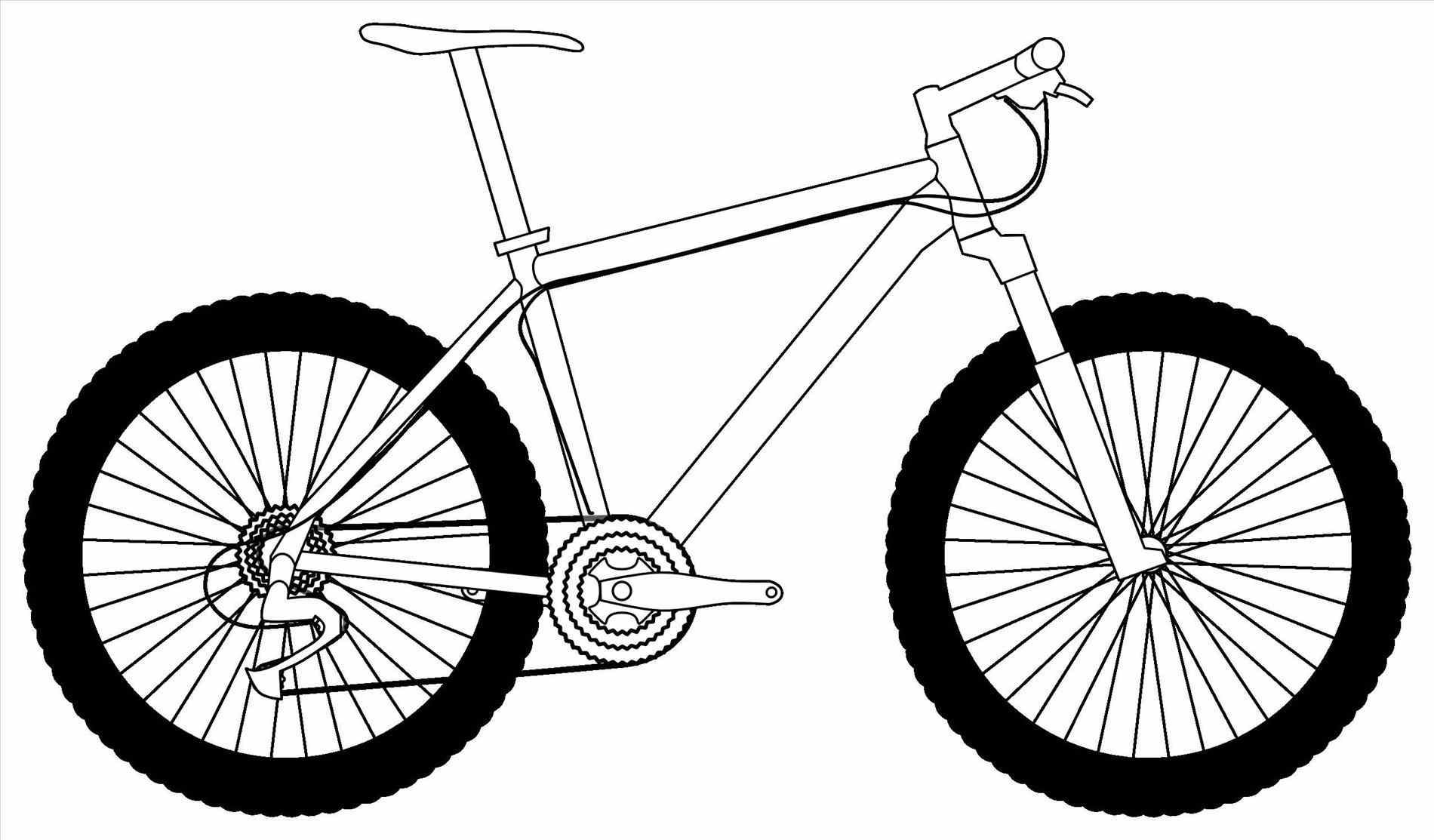 1900x1113 Bicycle Drawing Free Download