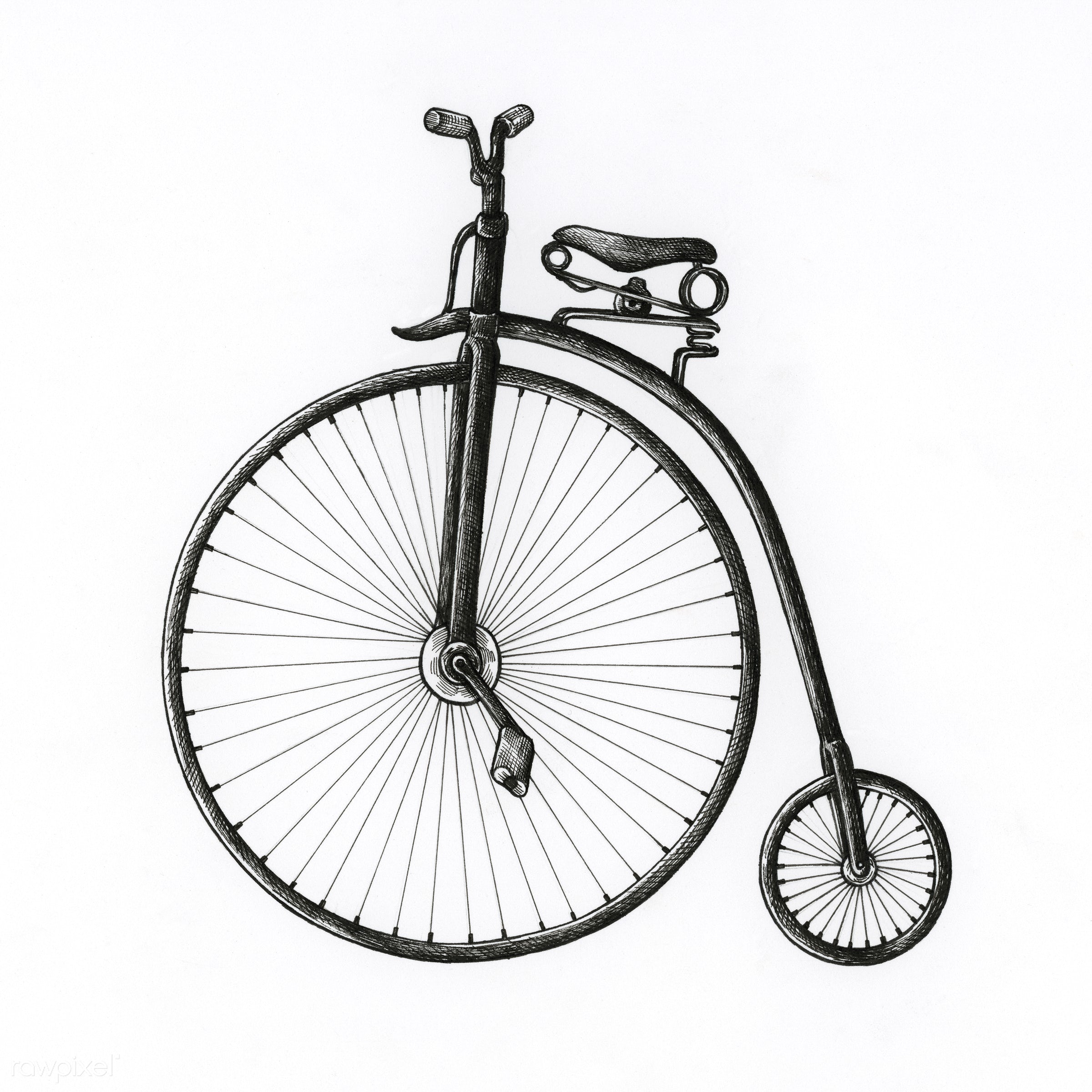 2400x2400 Bicycle Drawing Easy A Wheel Made Real Basket Artist From Memory