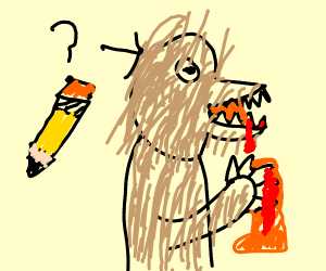 300x250 Big Bad Wolf Drawing