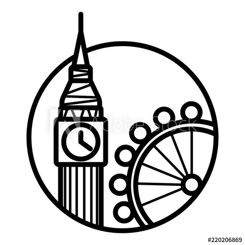 500x500 Big Ben Icon Vector
