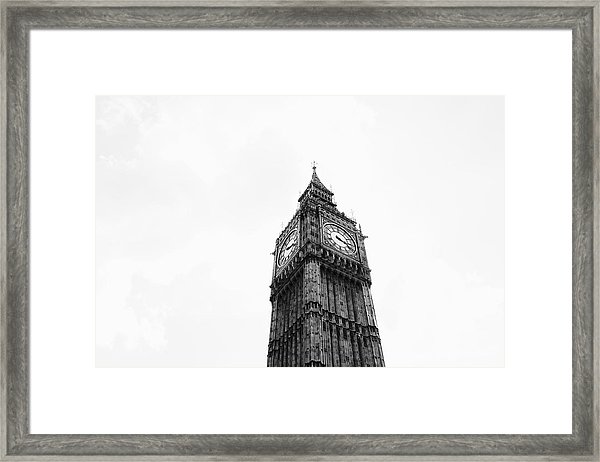600x462 Low Angle View Of Big Ben Against Clear Sky Framed Print