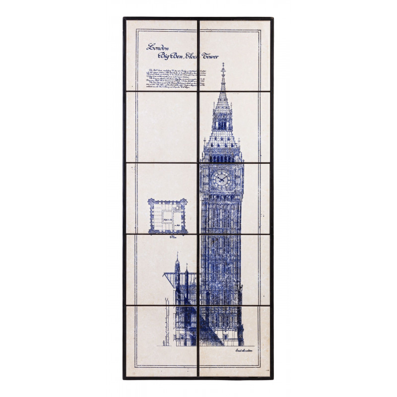 800x800 Painting W Frame Majolic Big Ben