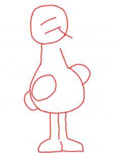227x302 How To Draw Big Bird, Step