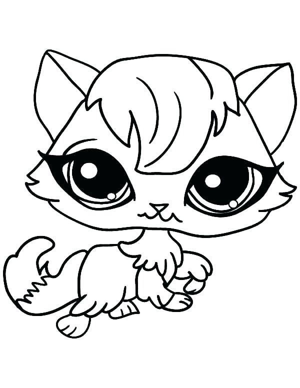 600x776 Cute Animals With Big Eyes Coloring Pages