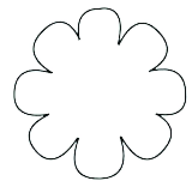 640x644 Big Flower Template Big Flower Template Unique Big Flowers Drawing