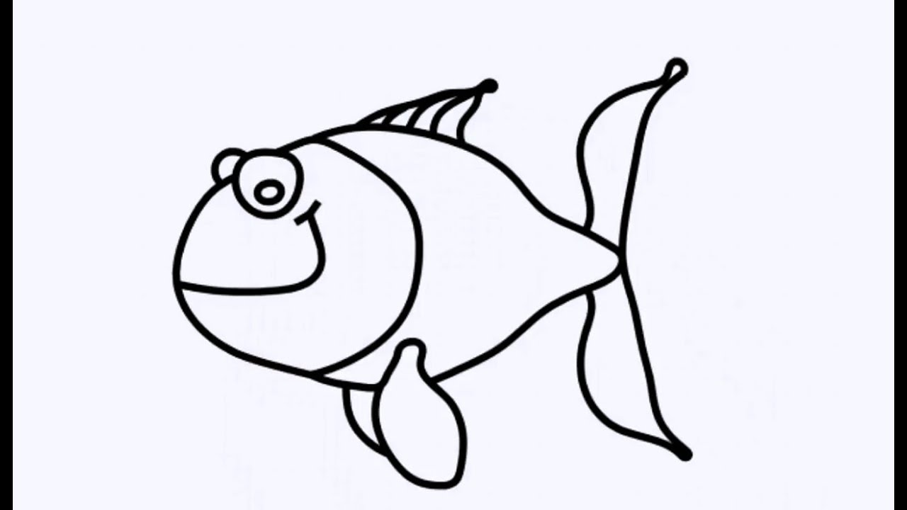 1280x720 Glitter Fish Drawing Fish With Bighead Educational Videos