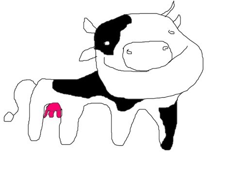 480x360 How To Draw A Cow