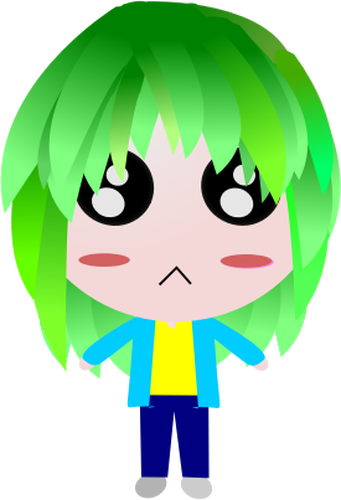 341x500 Vector Clip Art Of Big Head Caricature Drawing Of A Boy Public