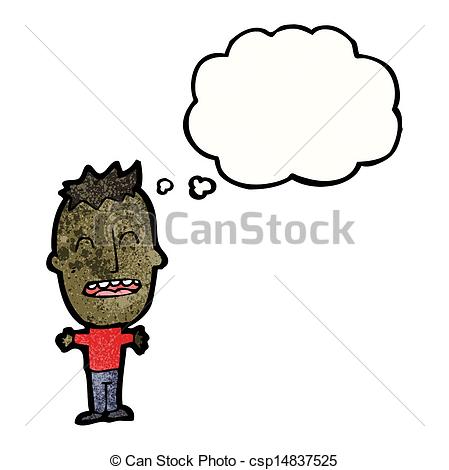 449x470 Big Head Boy Cartoon Vector Illustration