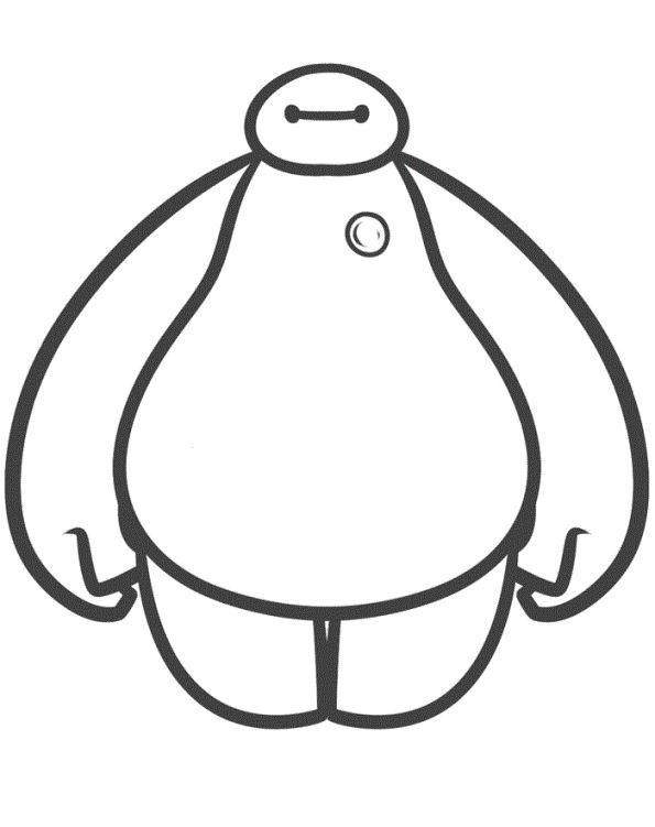 595x751 Easy Big Hero Coloring Pages Baymax