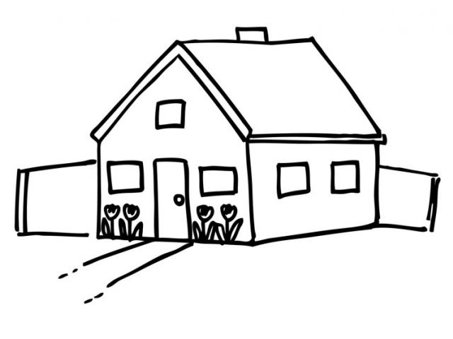 640x480 White House Clipart Big House