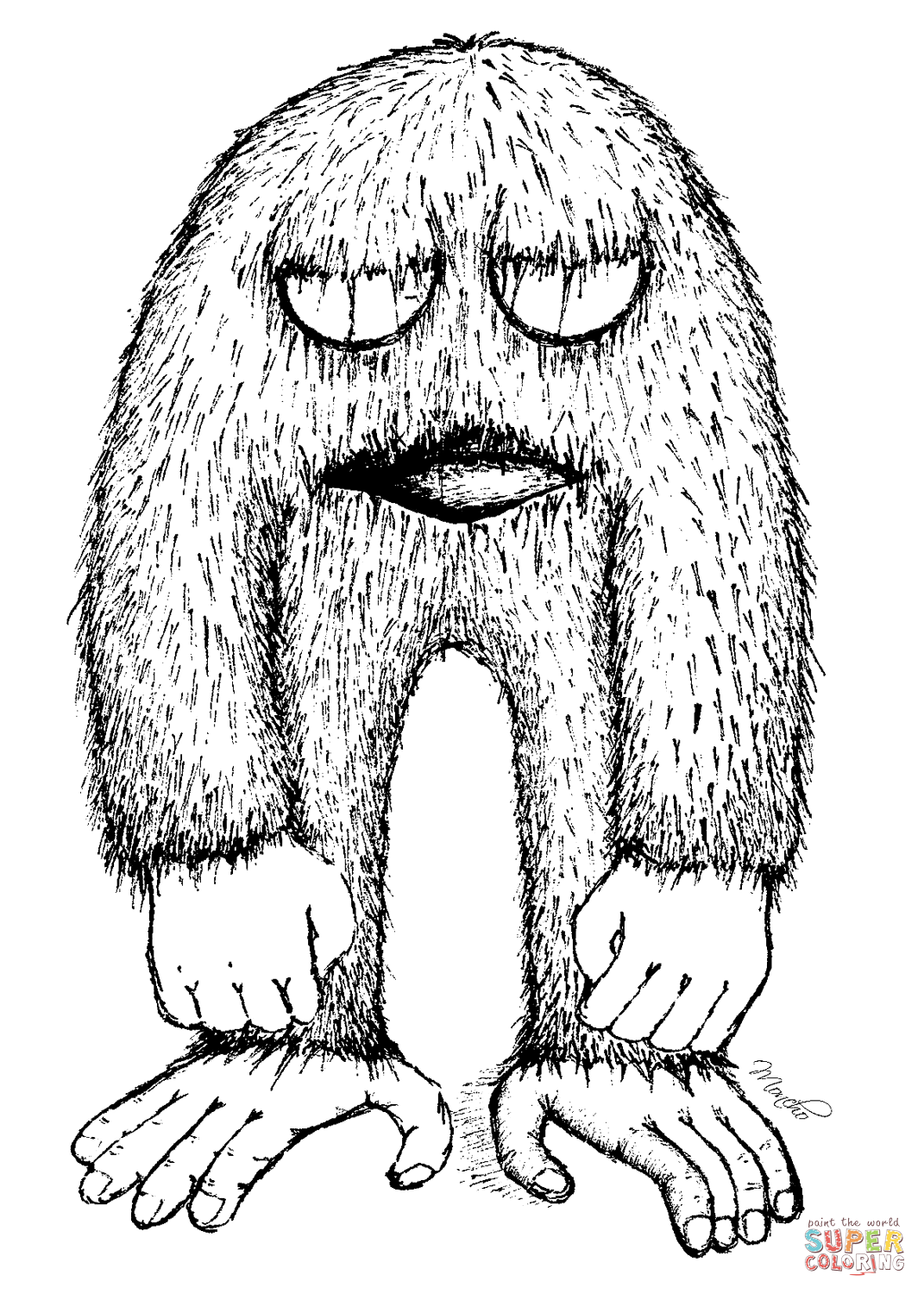1071x1500 sasquatch drawing yeti for free download