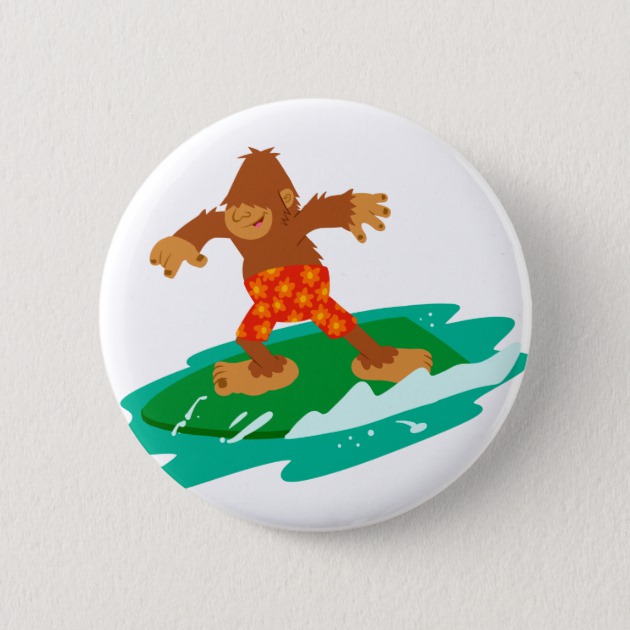 630x630 Surfer Bigfoot Cm Round Badge