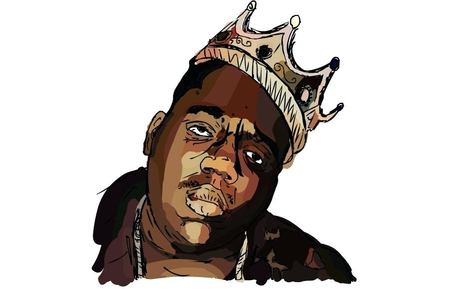 900x580 the notorious big art rapper charcoal artist drawing biggie skull