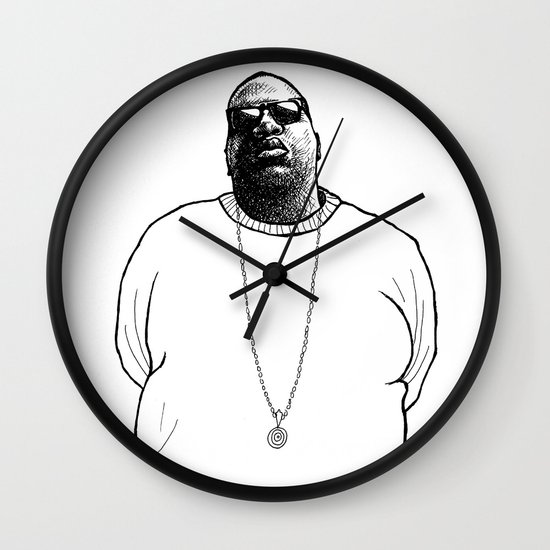 550x550 Biggie Drawing Wall Clock