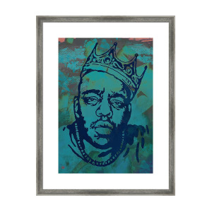 300x300 Biggie Smalls Art Drawing Poster Framed Print