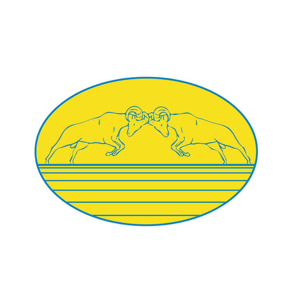 1000x1000 Bighorn Sheep Ram Butting Heads Drawing On Behance