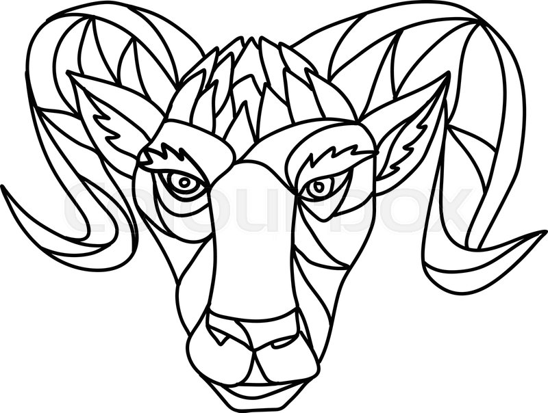 800x604 Mosaic Low Polygon Style Illustration Stock Vector Colourbox