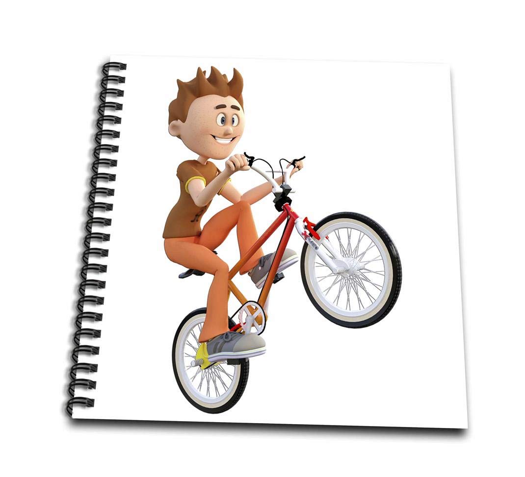 1070x973 Cartoon Boy Riding Bike Doing Wheelie Drawing