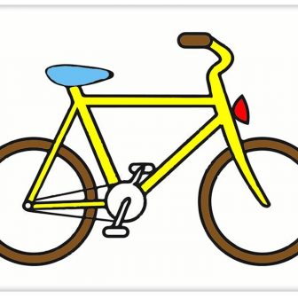 336x336 Bike Drawing Experiment Simple Images Easy Cartoons With Basket