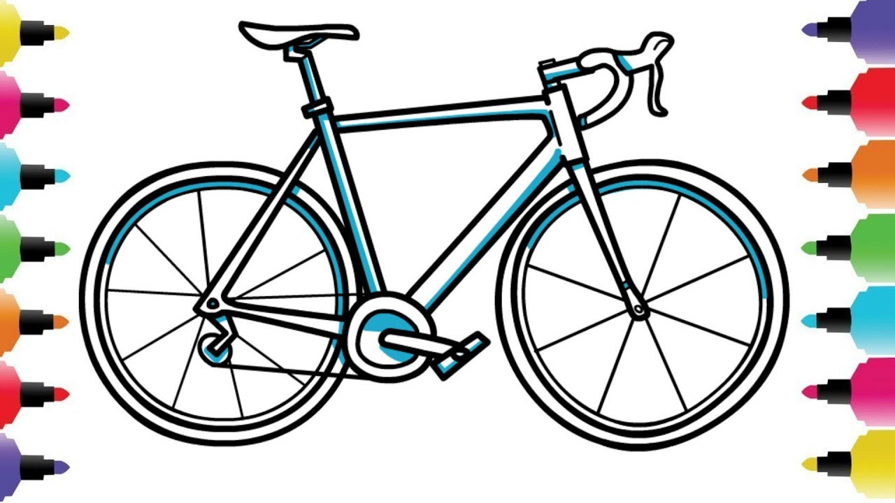 1280x720 How To Draw A Bicycle
