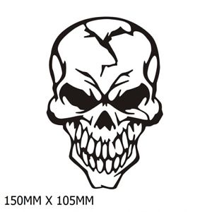 300x300 Vinyl Sticker Skull Punisher Bike Helmet Car Suv Ute Fender